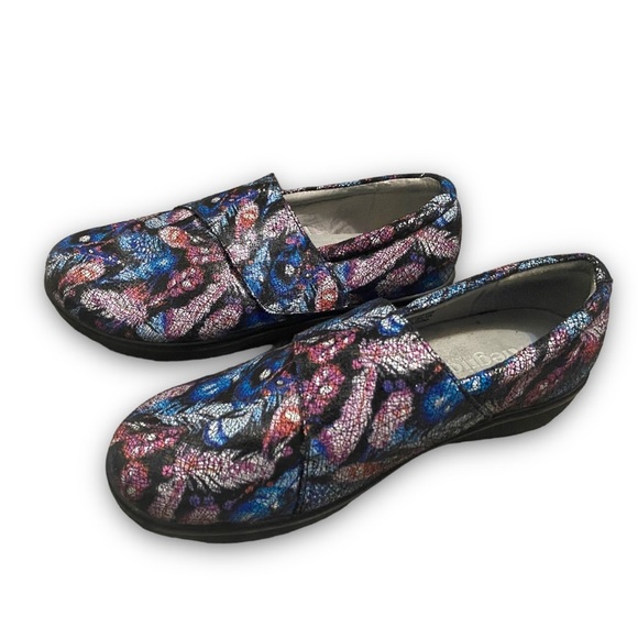Alegria floral comfort slip on clog shoes size 42 11.5 - Picture 2 of 4
